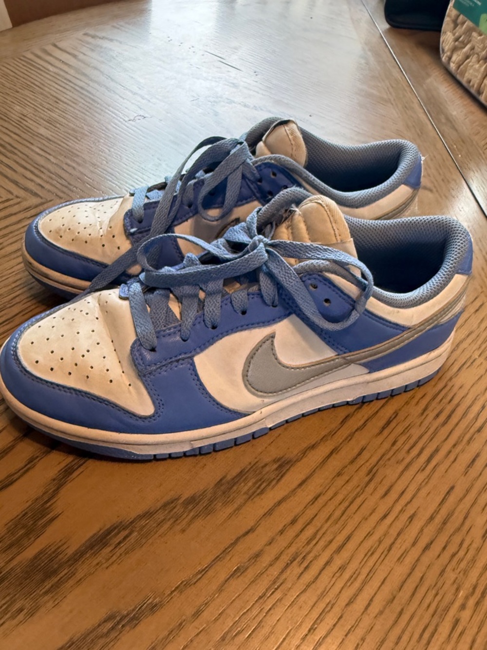 Nike Low Top Sneakers in White and Light Blue